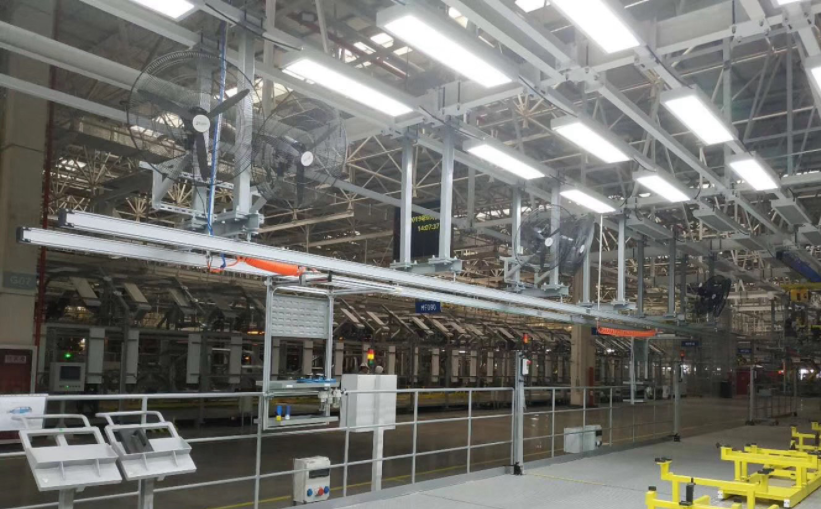 某汽車工廠鋁合金kbk軌道實(shí)際安裝案例